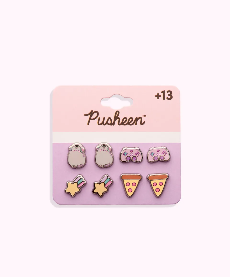 gaming_pusheen_pack_stud_earrings_set_3.webp Cheap Gaming 4-Pack Stud Earrings Set Jewelry | Gaming