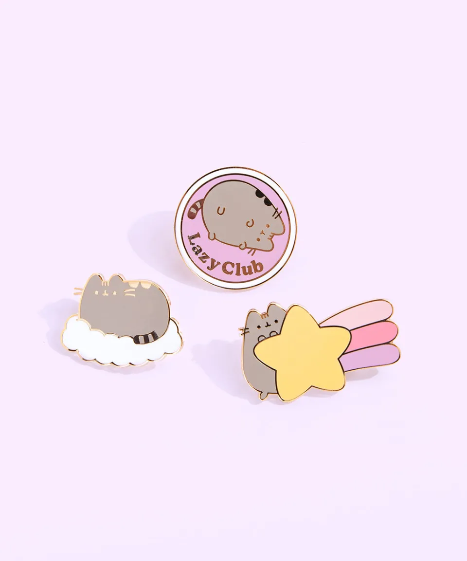 pusheen_dreamy_days_pin_set_3.webp Shop Dreamy Days Pin Set Pins & Keychains