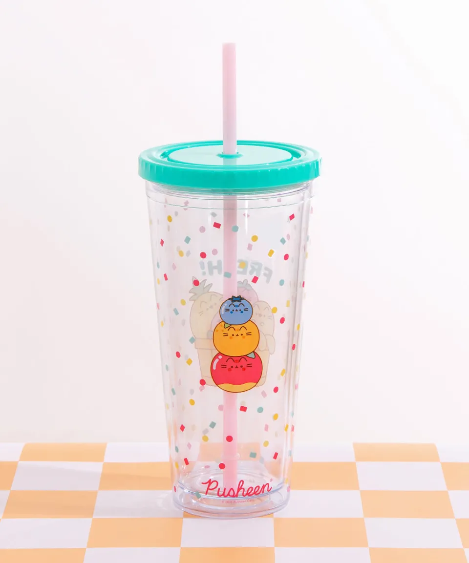 pusheen_fruits_tumbler_2.webp Store Fruits Tumbler Office & Tech | Kitchen & Pet