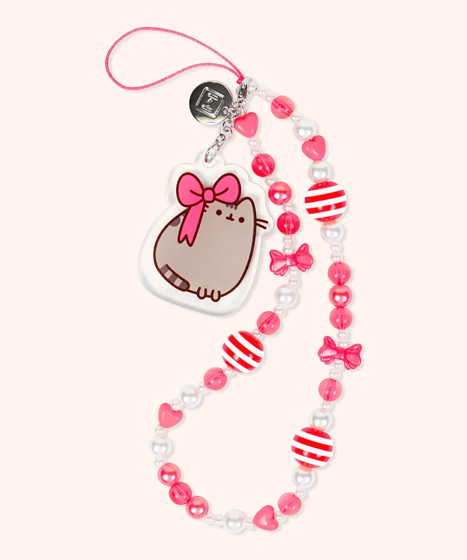 pusheen_holiday_beaded_phone_charm_5.webp New Holiday Beaded Phone Charm Office & Tech