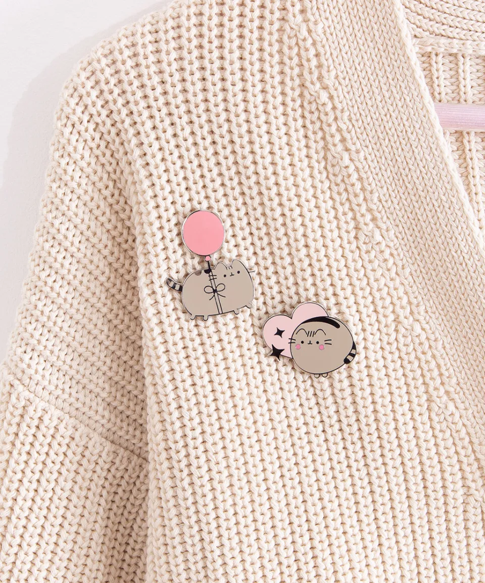 pusheen_keep_looking_up_pin_set_2.webp Clearance Keep Looking Up Pin Set Pins & Keychains