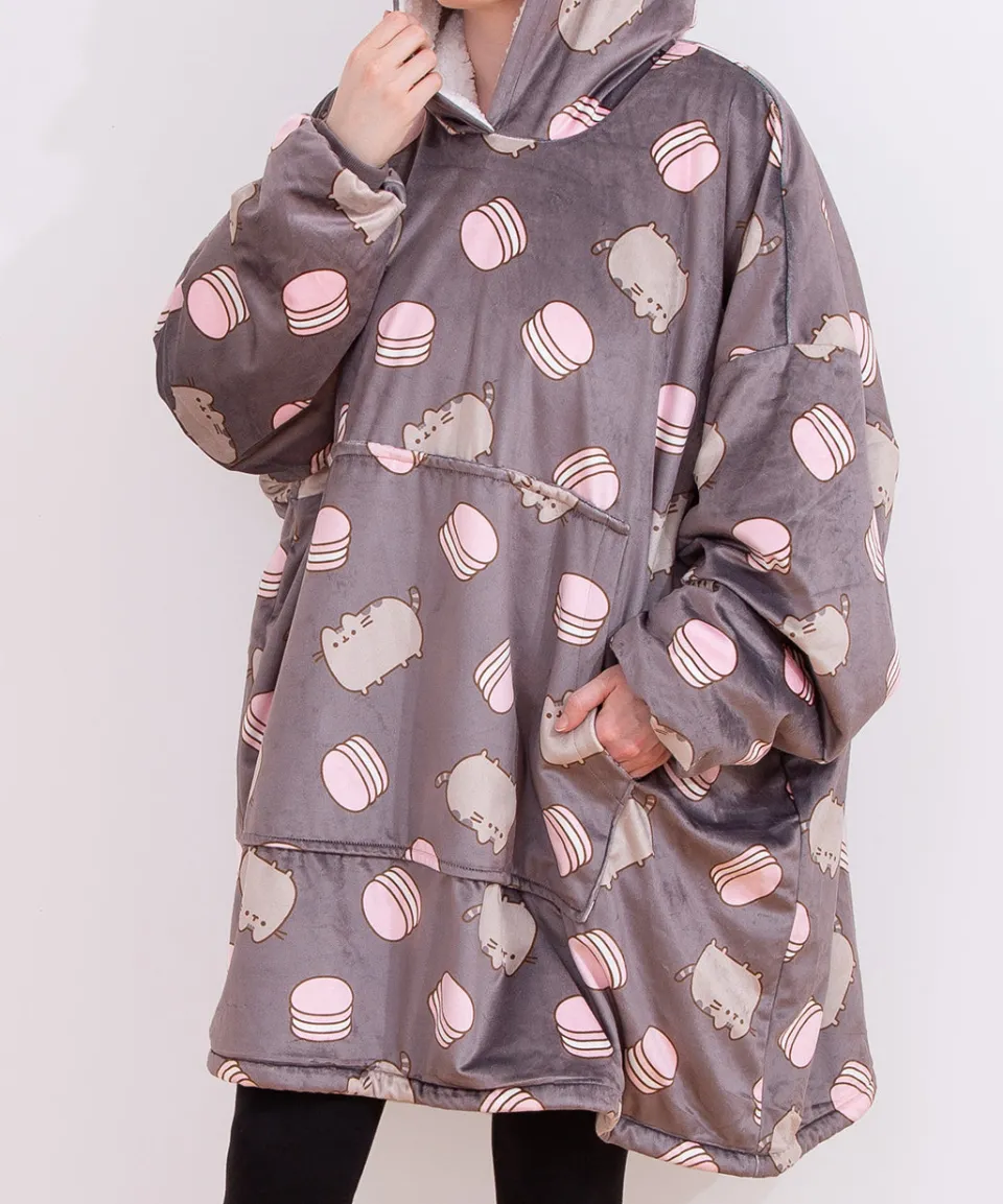 pusheen_macaron_wearable_blanket_hoodie_4.webp Best Sale Macaron Wearable Blanket Hoodie Guys & Unisex | Hoodies & Sweaters