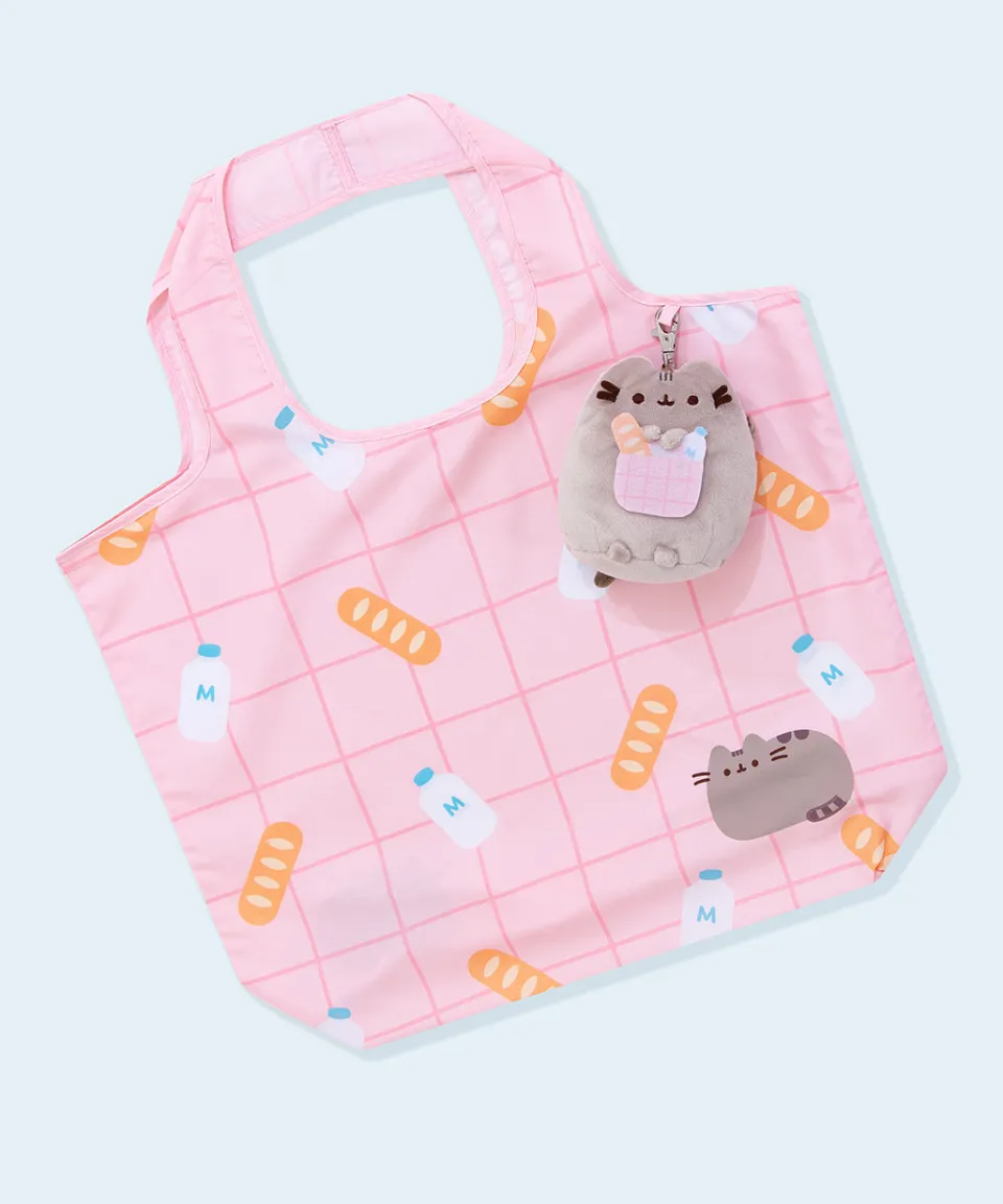pusheen_reusable_bag_keychain_plush_2.webp Outlet Reusable Bag Keychain Plush Plush & Squisheens | Bags & Cases