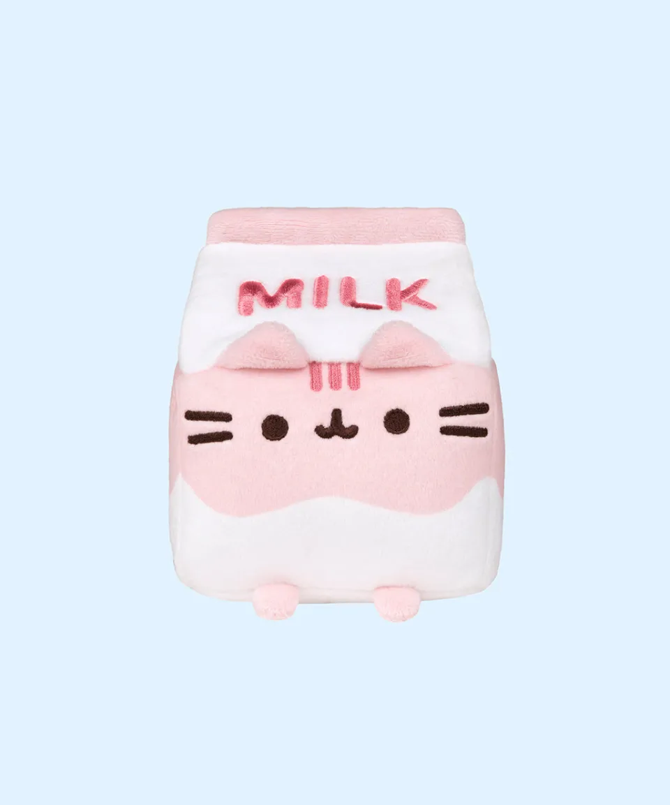pusheen_strawberry_milk_sips_plush_2.webp Sale Strawberry Milk Sips Plush Plush & Squisheens | Sips