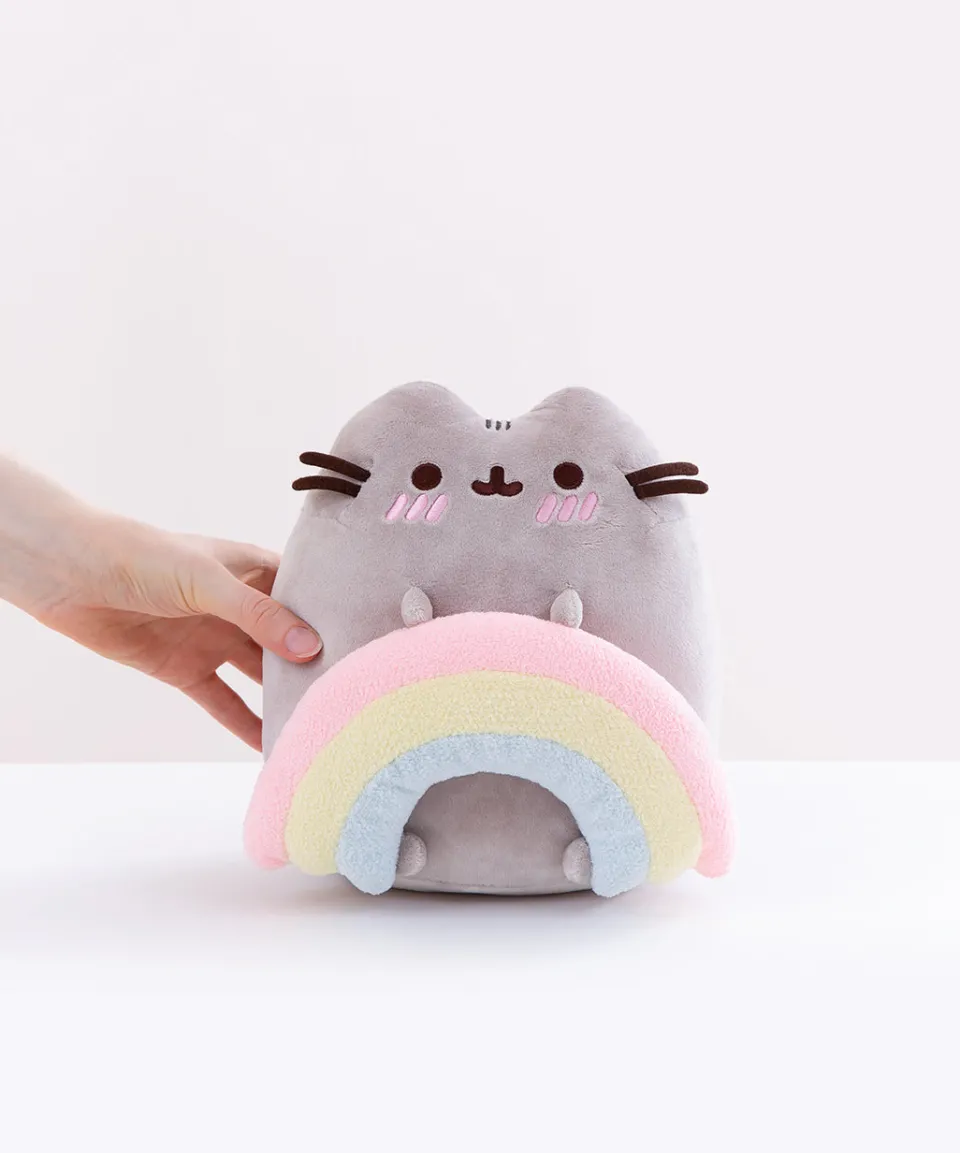 pusheen_with_rainbow_plush_3.webp Hot with Rainbow Plush Plush & Squisheens