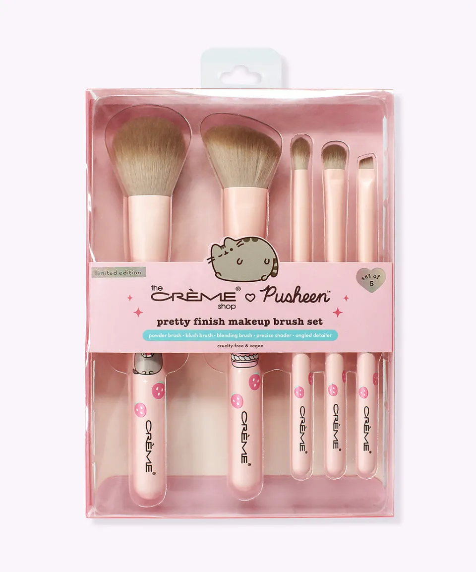 Sale The Crème Shop x 5-pc Makeup Brush Set Bed & Bath | Beauty & Skincare